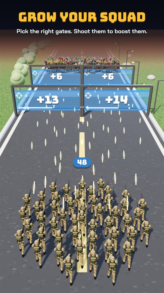 The squad picking its gates